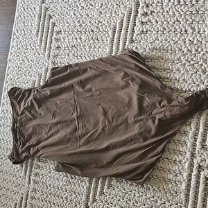 Skims Fits Everybody High Neck Sleeve Sz 2X Brown Oxide